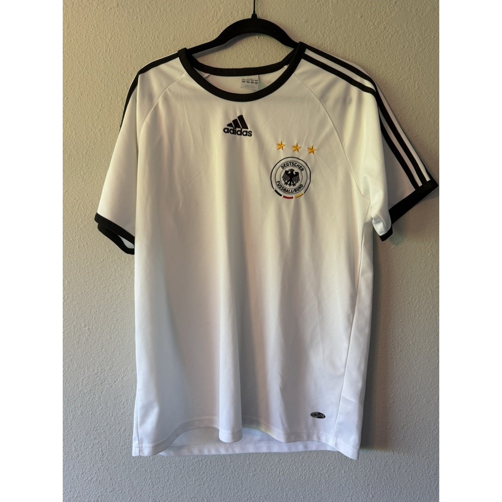 Germany National football Soccer team Adidas jersey home shirt 2007‎ Climalite